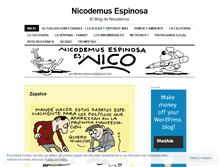 Tablet Screenshot of nicoespinosa.com